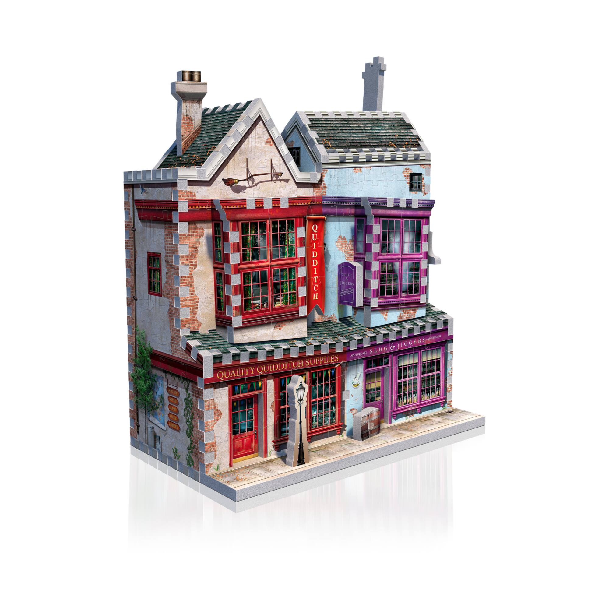 Harry Potter Diagon Alley Collection - Ollivander's Shop, Quidditch Supplies, Madam Malkin's, Weasleys' Wizard Wheezes: 1175 Pcs